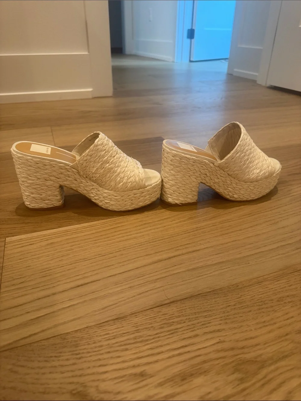 Dolce Vita Elora - Cream Braided Platform Mule Sandals